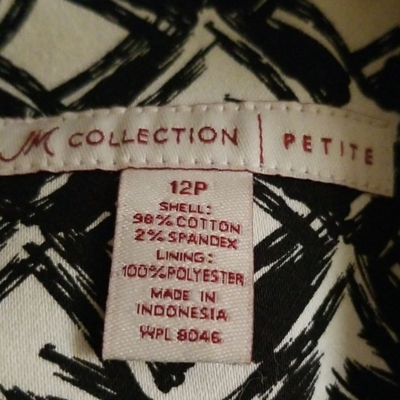 💋JM Collection 12P lined black and white blazer. - Picture 5 of 6